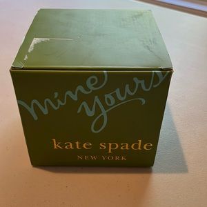 Kate Spade “Two of a Kind” glass bowl set. Brand new in original box!